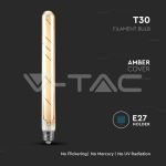 LED Крушка 5W T30 E27 Filament Amber Покритие 2200K