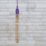 LED Крушка 5W T30 E27 Filament Amber Покритие 2200K