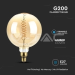 LED Крушка 8W Filament G200 Димираща 1800К