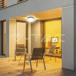 18W LED Плафон Кръг Черна  Рамка 3000К IP44