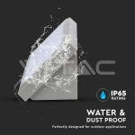 12W Фасаден Аплик Ъглов Сив 3000К IP65