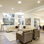 38W Пендел/Плафон Кръг 3 Цветен D:600*H:2000 Димиращ Бял