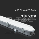 LED Влагозащитено Тяло M-Серия 1500мм 48W 4000K Mат 120 lm/W