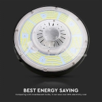 200W LED Камбана MEANWELL Драйвер  Димираща 6500К 200 lm/W