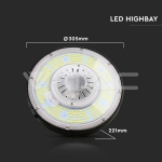 200W LED Камбана MEANWELL Драйвер  Димираща 6500К 200 lm/W