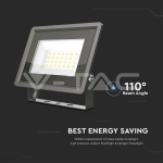 20W LED Прожектор Черно Тяло 6500K