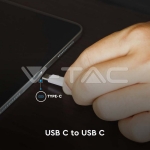 1М Кабел Тип C Към USB Черен