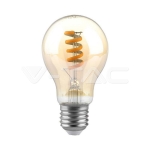 LED Крушка 4W E27 Filament A60 Aмбър 1800К