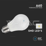 LED Крушка 10.5W E27 A60 Термо Пластик 6400K 10Бр/Сет