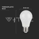LED Крушка 10.5W E27 A60 Термо Пластик 6400K 10Бр/Сет