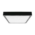 18W LED Плафон Квадрат Черна Рамка 4000К IP44