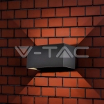 24W LED Стенна Лампа Черна 4000К IP65