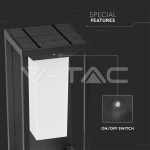 2W Соларна Стенна SAMSUNG ЧИП Сива 3000K