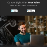 7W WiFi SMART Тяло С Колче Черно RGB IP65