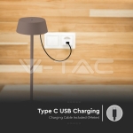 2W LED Настолна Лампа Бежово IP54 3000K