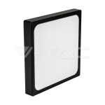30W LED Плафон Квадрат Черна Рамка 6500К IP44