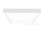 30W LED Плафон Квадрат Микровълнов Сензор Бяла  Рамка 4000К IP44