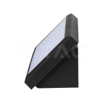 12W Фасаден Аплик Ъглов Черен 3000К IP64