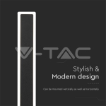 17W Стенна Лампа Черно Тяло 3000K IP65