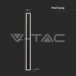 17W Стенна Лампа Черно Тяло 3000K IP65