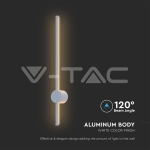 12W Стенна Лампа Бяло Тяло 3000K IP65