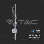 12W Стенна Лампа Бяло Тяло 3000K IP65