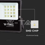 12W LED Соларен Прожектор 6400К