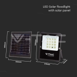 12W LED Соларен Прожектор 4000К