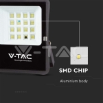 15W LED Соларен Прожектор 6400К