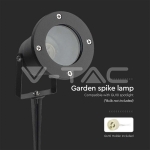 GU10 Градинско Тяло Колче Черно Тяло IP65