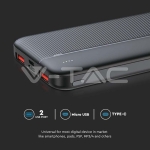 10000mAh Външна Батерия Бързо Зареждане Черна