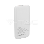 10000mAh Външна Батерия Бързо Зареждане Бяла