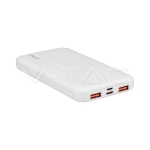 10000mAh Външна Батерия Бързо Зареждане Бяла