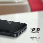 10000mAh Външна Батерия Бързо Зареждане Черна