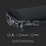 10000mAh Външна Батерия Бързо Зареждане Черна