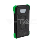 10000mAh Външна Батерия Солар Безжично Зареждане Черна