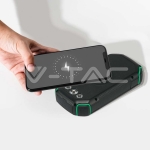 30000mAh Външна Батерия Солар Безжично Зареждане Черна