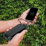 30000mAh Външна Батерия Солар Безжично Зареждане Черна