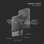 10000mAh Външна Батерия 9мм Magnetic Сива