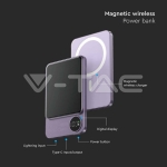 5000mAh Външна Батерия 9мм Magnetic Лилава