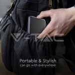 5000mAh Външна Батерия 9мм Magnetic Лилава