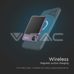 5000mAh Външна Батерия 9мм Magnetic Лилава