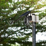 HD Smart Соларна 4G Камера Черна