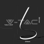 12W LED Настолна Лампа Извита Кабел - Ключ 3000К Черна