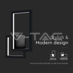 20W Стенна Лампа Черно Тяло 3000K IP54