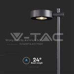 6W Назаемна Лампа Черна 3000K IP54