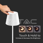 4W LED Лампион Презаредим Бял 3000K IP54