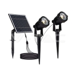 2*1.2W Соларно Градиснко Колче Черно Тяло IP65