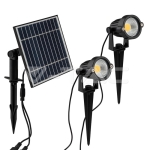 2*1.2W Соларно Градиснко Колче Черно Тяло IP65