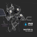 3*1.2W Соларно Градиснко Колче Черно Тяло IP65